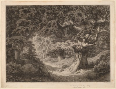 Le Charlemagne (fontenebleau-skogen) av Eugene Bléry