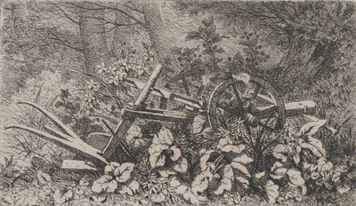 Plogen med burdockplanter, 1858. av Eugene Bléry