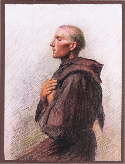 Friar Burnard av Quintavelle, 1919 av Eugene Burnand