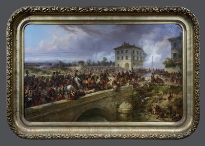 Den keiserlige garde ved Pont de Magenta, 4. juni 1859 av Eugene Charpentier