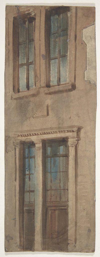 Design for et scenesett på Opéra, Paris, 1830-90. av Eugene Ciceri