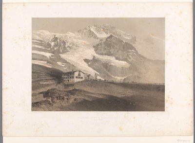 Utsikt over Jungfrau fra Kleine Scheidegg La Jungfrau vue de la petite Scheideck (tittel på objekt) Ansikter i Sveits og Savoy (serietittel) La Suisse et la Savoie (serietittel på objekt) av Eugene Ciceri