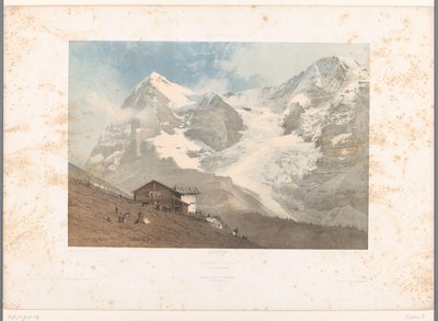 Utsikt over Wengernalp La Wengernalp (tittel på objekt) Ansikter i Sveits og Savoy (serietittel) La Suisse et la Savoie (serietittel på objekt) av Eugene Ciceri