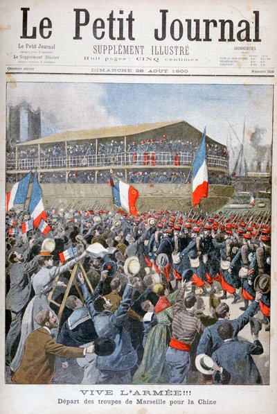 Franske tropper på vei til Kina, 1900 av Eugene Damblans