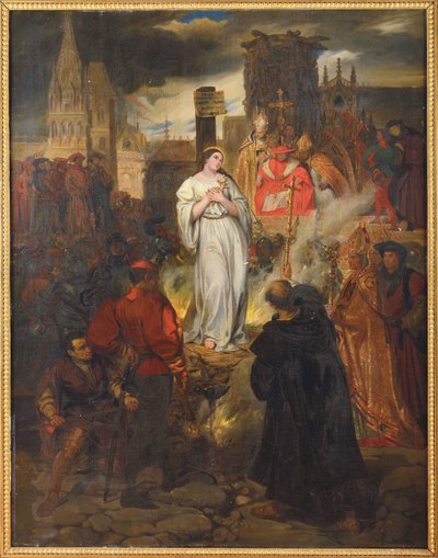 Joan of Arcs død, av Deveria, Eugene av Eugene Deveria