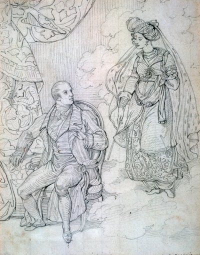 Uten tittel, c1815-1865 av Eugene Deveria