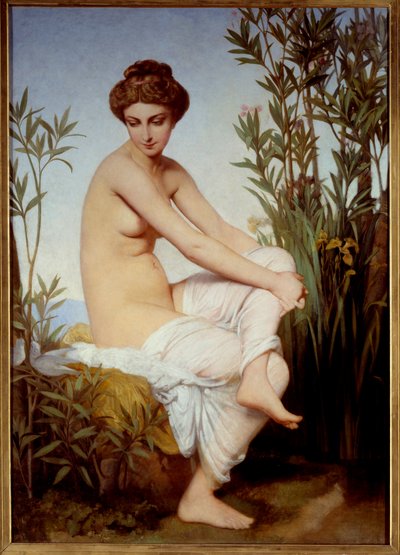 Antikt badermaleri av Eugene Amaury Duval (1808-1885) Rouen Museum of Fine Arts fra 1800-tallet av Eugene Emmanuel Amaury Duval