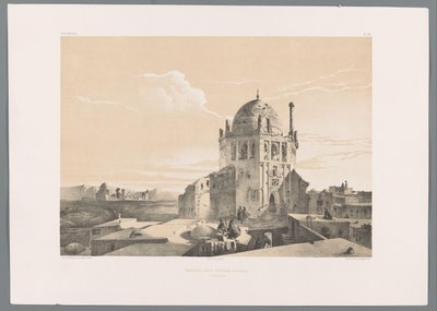 Shah Khoda-moskeen i Soltaniyeh Moskeen Chah-Khodah-Bendèh à Sultânyèn (tittel på objekt) Persiske landskap (serietittel) Perse moderne (serietittel) av Eugene Flandin