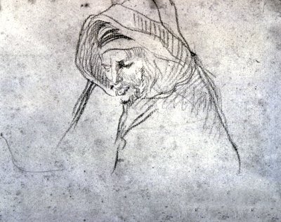Berber gammel mann i Sahel av Eugène Fromentin