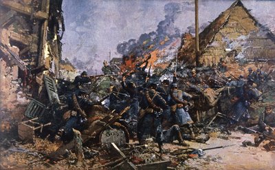 Kämpfe in Arras von Eugene Galien-Laloue