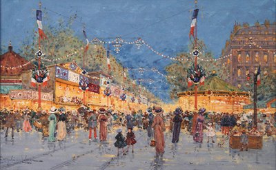 Pepperkakemesse. Nation Square, ca. 1930 av Eugene Galien Laloue