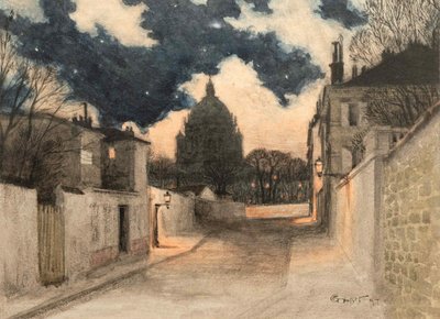 Stjernenatt over Montmartre, 1897. av Eugene Grasset