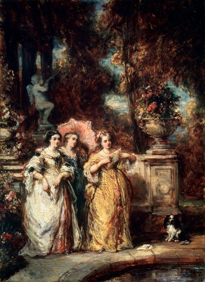 En spasertur, 1852. av Eugene Isabey