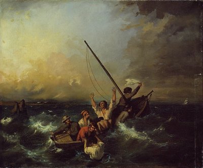 Skipsvrak av Eugene Isabey