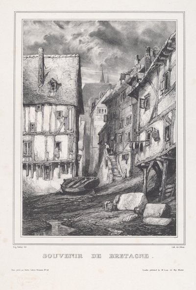 Suvenir fra Bretagne av Eugene Isabey