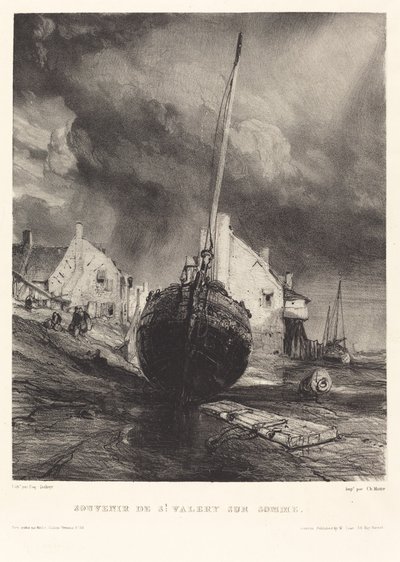 Suvenir fra St. Valéry sur Somme av Eugene Isabey