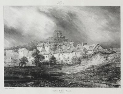 Pittoreske og romantiske reiser i det gamle Frankrike, Auvergne..., 1830. av Eugene Isabey