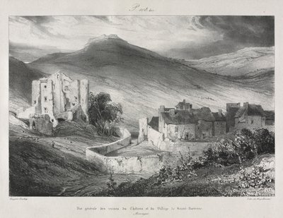 Pittoreske og romantiske reiser i det gamle Frankrike, Auvergne..., 1831. av Eugene Isabey