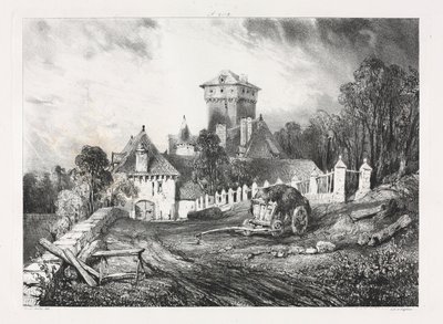 Pittoreske og romantiske reiser i det gamle Frankrike, Auvergne..., 1832. av Eugene Isabey