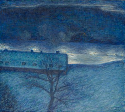Vinternatt over kaia av Eugène Jansson