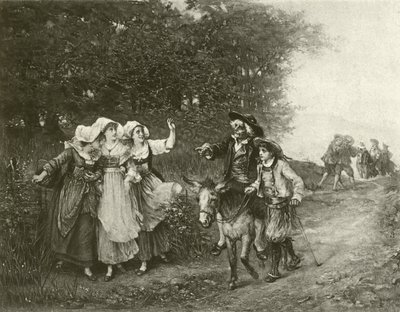 Mølleren, sønnen hans og kunsten (gravyr) av Eugene Joseph Lejeune
