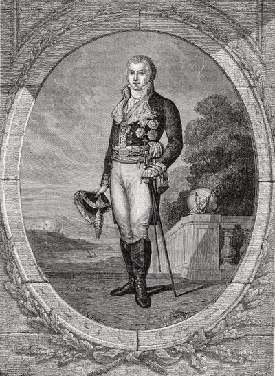Manuel Godoy y Alvarez de Faria, gravert av Blanpain, fra 