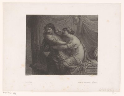 Josef og Potifars kone Joseph et Putiphar (tittel på objekt) Gamle og samtidskunstnere (serietittel) Les artistes anciens et modernes (serietittel) av Eugene Leroux