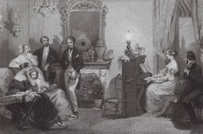 Ein Familienkonzert von Eugene-Louis (after) Lami