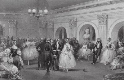 Der grüne Raum der Oper von Eugene-Louis (after) Lami