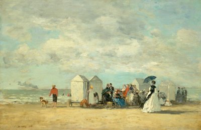 Strandscene, 1862. av Eugene Louis Boudin