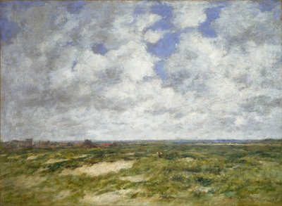 Berck, overskyet landskap, 1882 av Eugene Louis Boudin