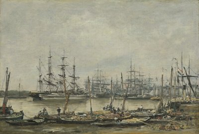 Bordeaux, kaiene, 1874 av Eugene Louis Boudin