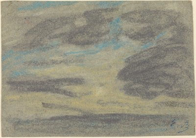 Skyer over havet, 18601865. av Eugene Louis Boudin