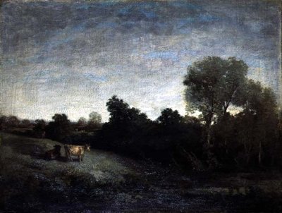 Cows in a Meadow, ca. 1854 (olje på lerret) av Eugene Louis Boudin
