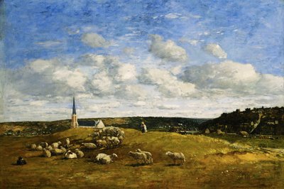 Deauville, 1870-1874 av Eugene Louis Boudin