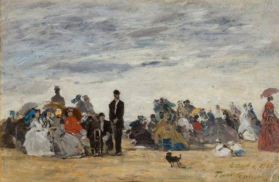 Stranden ved Trouville av Eugene Louis Boudin