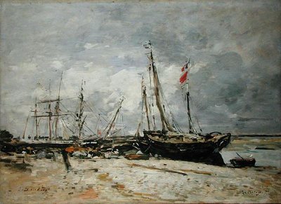 Le Crotoy av Eugene Louis Boudin