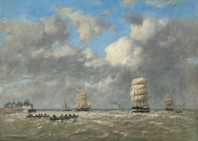 Le Havre, 1883. av Eugene Louis Boudin