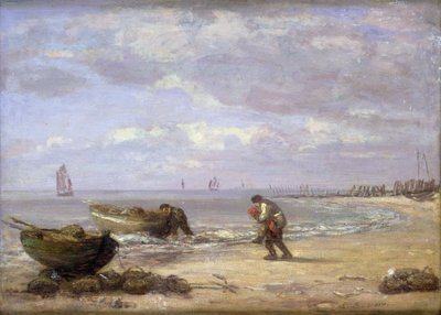 Lavvann nær Honfleur av Eugene Louis Boudin