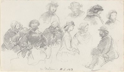Passasjerer ombord på slutten av 1800-tallet. av Eugene Louis Boudin