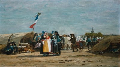 Pilegrimsreise i Finistere, Bretagne av Eugene Louis Boudin