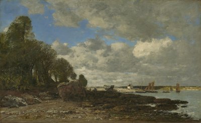 Plougastel, fergeovergangen, 1873 av Eugene Louis Boudin