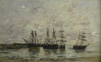 Portrieux, 1869 av Eugene Louis Boudin