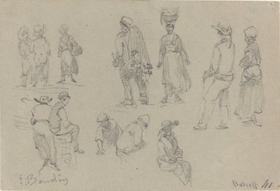 Provinsielle figurer, slutten av 1800-tallet. av Eugene Louis Boudin