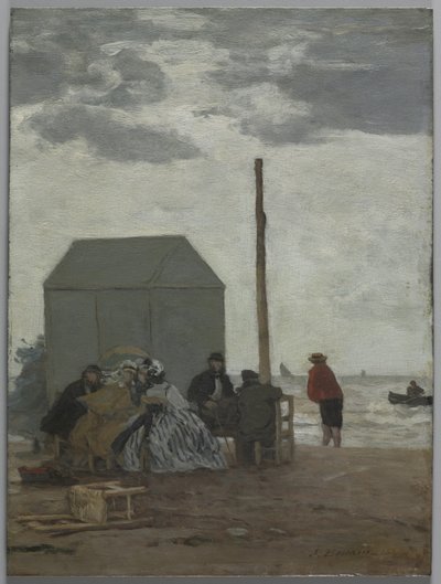 Stranden ved Deauville av Eugene Louis Boudin