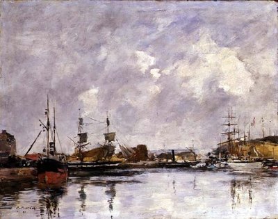 Havnen i Dunkirk av Eugene Louis Boudin