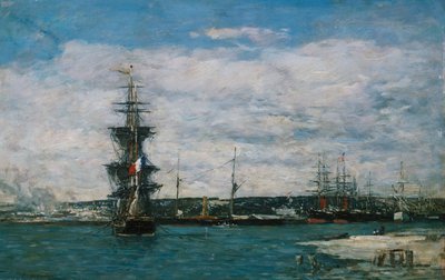 Havre Havre, ca. 1864-66 av Eugene Louis Boudin