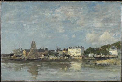 Utsikt over havnen i Trouville, 1878 av Eugene Louis Boudin