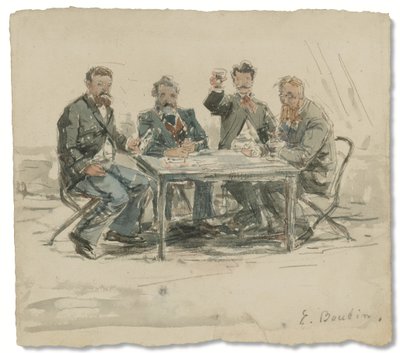 På Saint-Siméon-gården (Jongkind, Émile van Marcke, Claude Monet og 