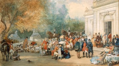 En jaktfrokost i England, 1870 av Eugene Louis Lami